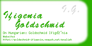 ifigenia goldschmid business card